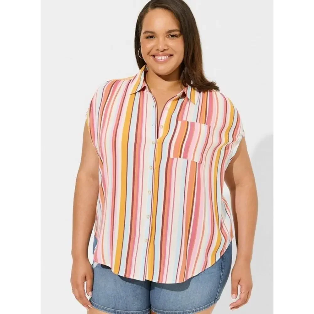 NWT Torrid Crinkle Gauze Dolman shirt size 4-4X-26